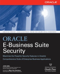 Cover image: Oracle E-Business Suite Security 1st edition 9780072262766