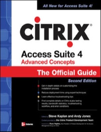 Cover image: CITRIX ACCESS SUITE 4 ADVANCED CONCEPTS 1st edition 9780072262933