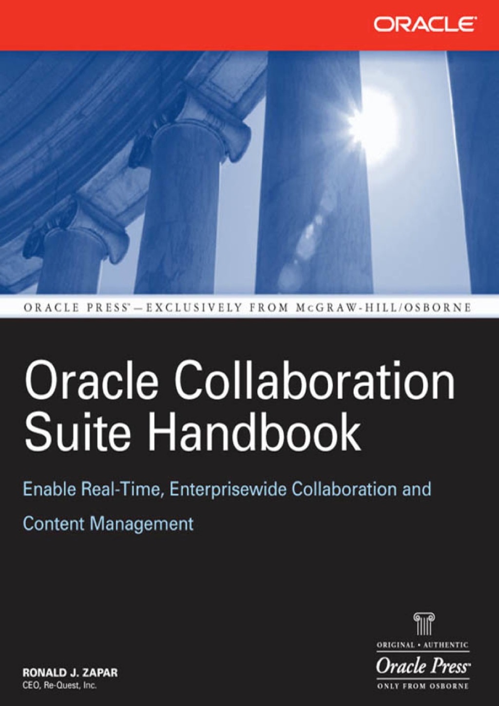 Oracle Collaboration Suite Handbook 1st Edition