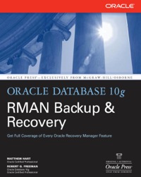 Cover image: Oracle Database 10g RMAN Backup & Recovery 1st edition 9780072263176