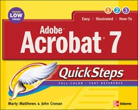 Imagen de portada: Adobe Acrobat 7.0 QuickSteps 1st edition 9780072260328