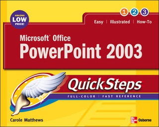 Titelbild: Microsoft Office PowerPoint 2003 QuickSteps 1st edition 9780072232301