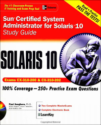 Imagen de portada: Sun Certified System Administrator for Solaris 10 Study Guide (Exams CX-310-200 & CX-310-202) 1st edition 9780072229592