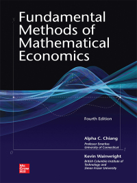 Fundamental Methods of Mathematical Economics 4th edition 