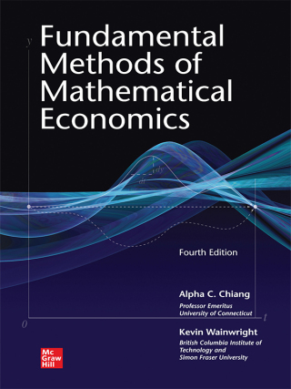 Cover image: Fundamental Methods of Mathematical Economics 4th edition 9780070109100