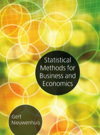 Cover image: STATISTICAL METHODS FOR BUSINESS AND ECONOMICS