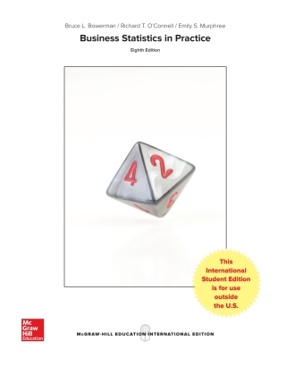 Cover image: Ebook: Business Statistics in Practice: Using Data, Modeling and Analytics 8th edition 9781259253324