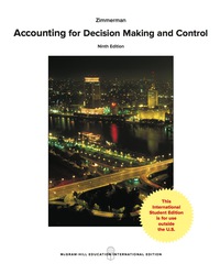 Cover image: Accounting for Decision Making and Control 9th edition 9781259255007