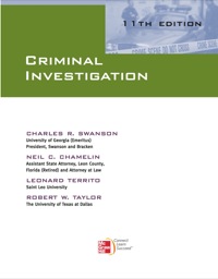 Cover image: Criminal Investigation 11th edition 9780078111525