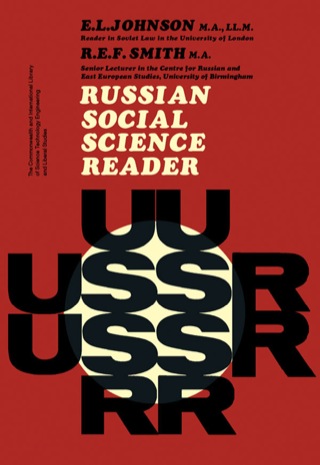 Titelbild: Russian Social Science Reader: The Commonwealth and International Library of Science Technology Engineering and Liberal Studies 9780080113173