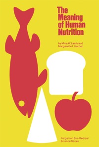 Imagen de portada: The Meaning of Human Nutrition: Pergamon Bio-Medical Sciences Series 9780080170794