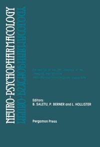 صورة الغلاف: Neuro-Psychopharmacology: Proceedings of the 11th Congress of the Collegium Internationale Neuro-Psychopharmacologicum, Vienna, July 9-14, 1978 9780080230894