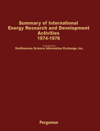 Immagine di copertina: Summary of International Energy Research and Development Activities 1974-1976 9780080232485