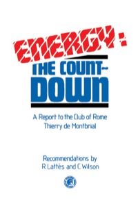 Imagen de portada: Energy: The Countdown: A Report to the Club of Rome: Thierry De Montbrial 9780080242255