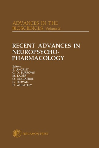 Cover image: Recent Advances in Neuropsycho-Pharmacology: Selected Papers from the 12th Congress of the Collegium Internationale Neuro-Psychopharmacologicum, Göteborg, Sweden, 22-26 June 1980 9780080263823