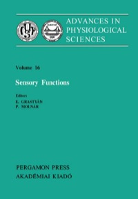 صورة الغلاف: Sensory Functions: Proceedings of the 28th International Congress of Physiological Sciences, Budapest, 1980 9780080273372