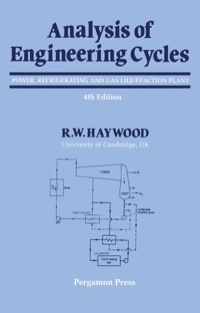 表紙画像: Analysis of Engineering Cycles 4th edition 9780080407395