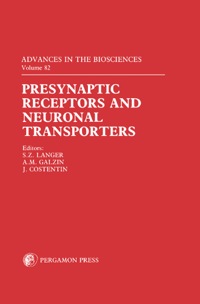 Imagen de portada: Presynaptic Receptors and Neuronal Transporters: Official Satellite Symposium to the IUPHAR 1990 Congress Held in Rouen, France, on 26–29 June 1990 9780080411651