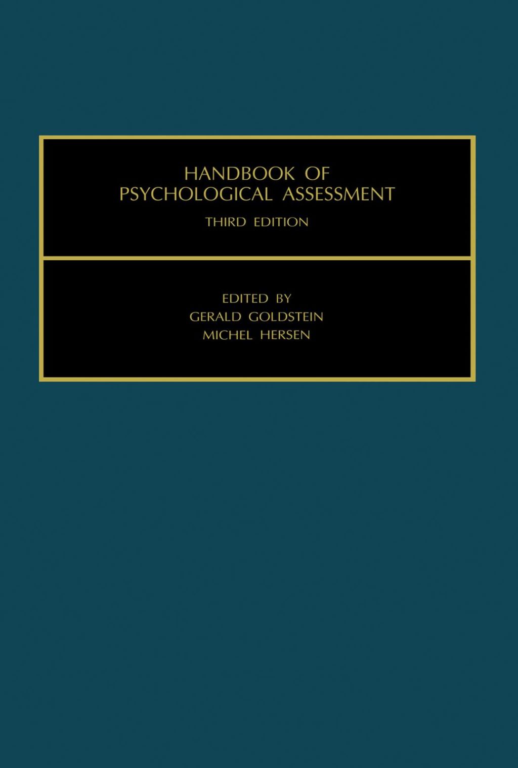 Handbook of Psychological Assessment 3rd Edition
