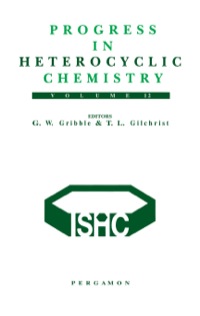 Cover image: Progress in Heterocyclic Chemistry, Volume 12: A critical review of the 1999 literature preceded by three chapters on current heterocyclic topics 9780080438825