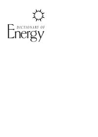 Titelbild: Dictionary of Energy 9780080445786