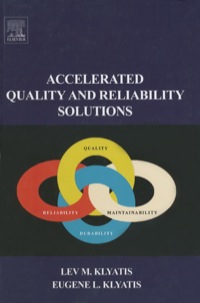 表紙画像: Accelerated Quality and Reliability  Solutions 1st edition 9780080449241