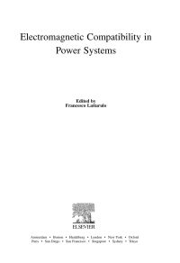 Cover image: Electromagnetic Compatibility in Power Systems 9780080452616