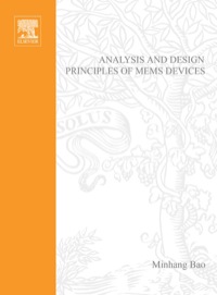 Cover image: Analysis and Design Principles of MEMS Devices 9780444516169