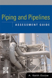 Cover image: Piping and Pipelines Assessment Guide 9780750678803