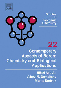 Cover image: Contemporary Aspects of Boron: Chemistry and Biological Applications 9780444520210