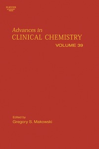 Cover image: Advances in Clinical Chemistry 9780120103393