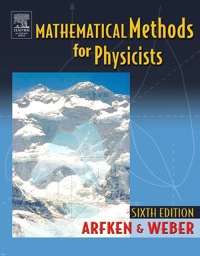 Imagen de portada: Mathematical Methods For Physicists International Student Edition 6th edition 9780120598762