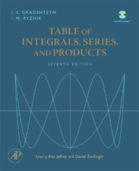 Omslagafbeelding: Table of Integrals, Series, and Products 7th edition 9780123736376