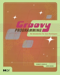 Immagine di copertina: Groovy Programming 9780123725073