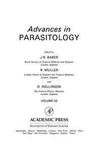 Imagen de portada: Advances in Parasitology 9780120317530