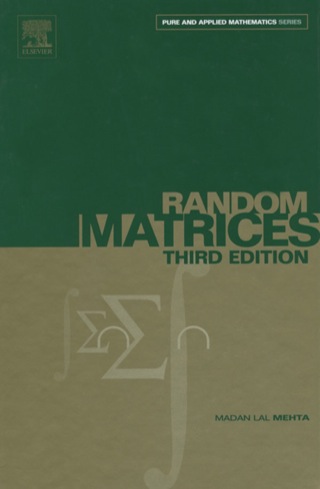 Imagen de portada: Random Matrices 3rd edition 9780120884094