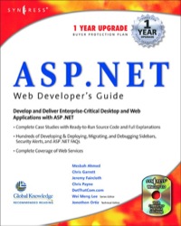 Titelbild: ASP.Net Web Developer's Guide 9781928994510