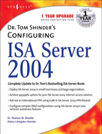 表紙画像: Dr. Tom Shinder's Configuring ISA Server 2004 9781931836197