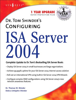 Cover image: Dr. Tom Shinder's Configuring ISA Server 2004 9781931836197