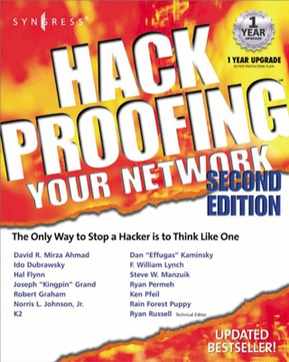 Imagen de portada: Hack Proofing Your Network 2E 2nd edition 9781928994701