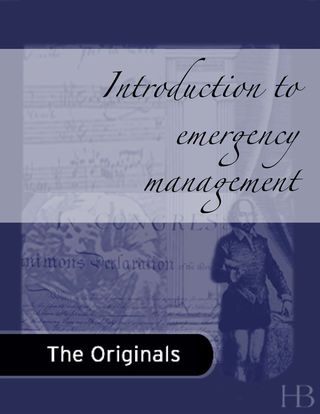 Cover image: Introduction to Emergency Management 2nd edition 9780750679619