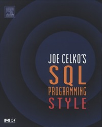 Cover image: Joe Celko's SQL Programming Style 9780120887972