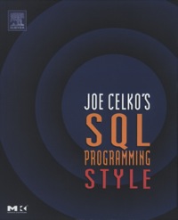 Titelbild: Joe Celko's SQL Programming Style 9780120887972