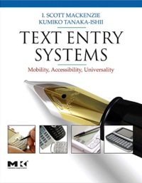 صورة الغلاف: Text Entry Systems 9780123735911