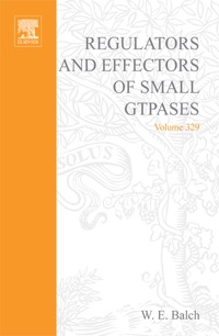 Immagine di copertina: Regulators and Effectors of Small GTPases, Part E: GTPases Involved in Vesicular Traffic 9780121822309