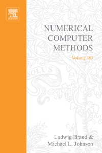Cover image: Numerical Computer Methods, Part D 9780121827885