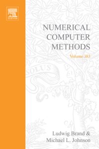 Cover image: Numerical Computer Methods, Part D 9780121827885