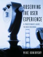 Immagine di copertina: Observing the User Experience 9781558609235