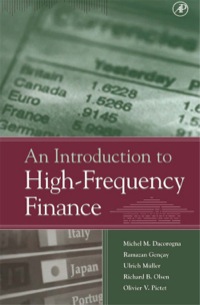 Immagine di copertina: An Introduction to High-Frequency Finance 9780122796715