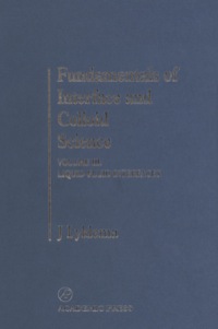 Imagen de portada: Fundamentals of Interface and Colloid Science 9780124605237